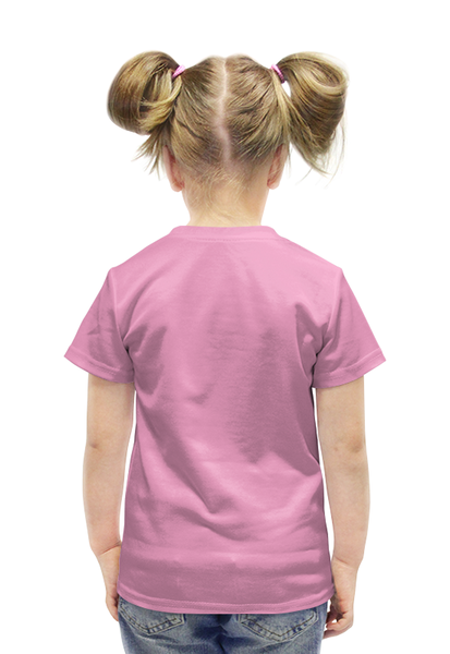 Заказать детскую футболку в Москве. Футболка с полной запечаткой для девочек Слоупок от scoopysmith - готовые дизайны и нанесение принтов.