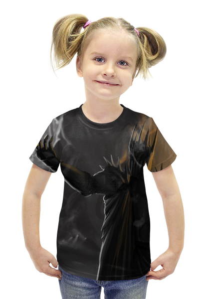 Заказать детскую футболку в Москве. Футболка с полной запечаткой для девочек Sauron от Dover - готовые дизайны и нанесение принтов.