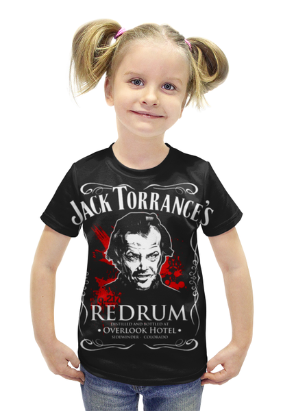 Заказать детскую футболку в Москве. Футболка с полной запечаткой для девочек Jack Torrance's от ПРИНТЫ ПЕЧАТЬ  - готовые дизайны и нанесение принтов.