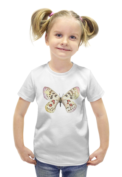 Заказать детскую футболку в Москве. Футболка с полной запечаткой для девочек Бабочка от THE_NISE  - готовые дизайны и нанесение принтов.