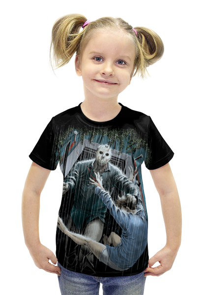 Заказать детскую футболку в Москве. Футболка с полной запечаткой для девочек Джейсон от scrat29@yandex.ru - готовые дизайны и нанесение принтов.