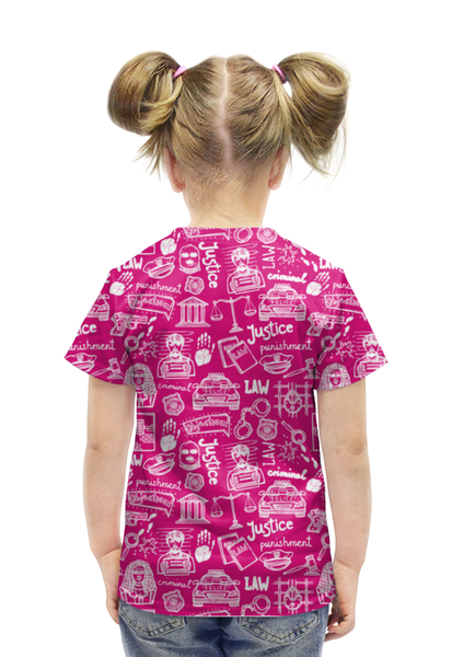 Заказать детскую футболку в Москве. Футболка с полной запечаткой для девочек Криминал от Илья Щеблецов - готовые дизайны и нанесение принтов.