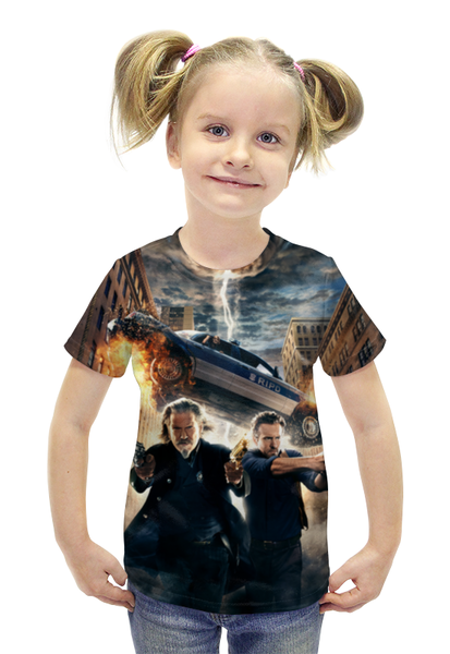 Заказать детскую футболку в Москве. Футболка с полной запечаткой для девочек Призрачный патруль от skynatural - готовые дизайны и нанесение принтов.