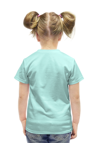 Заказать детскую футболку в Москве. Футболка с полной запечаткой для девочек Скейтер с бородой от denis01001 - готовые дизайны и нанесение принтов.