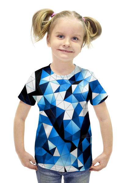 Заказать детскую футболку в Москве. Футболка с полной запечаткой для девочек Стекла цветные от THE_NISE  - готовые дизайны и нанесение принтов.