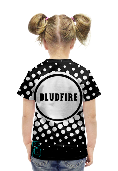 Заказать детскую футболку в Москве. Футболка с полной запечаткой для девочек BLUDFIRE от Crazy Star (SpiritHawk10) - готовые дизайны и нанесение принтов.