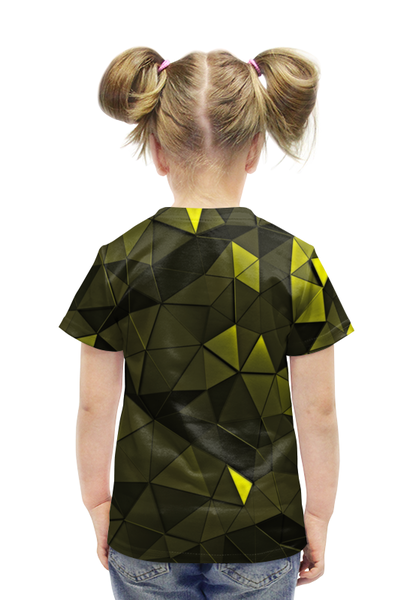 Заказать детскую футболку в Москве. Футболка с полной запечаткой для девочек Зеленые стекла от THE_NISE  - готовые дизайны и нанесение принтов.
