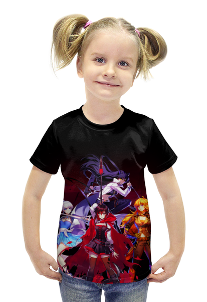 Заказать детскую футболку в Москве. Футболка с полной запечаткой для девочек RWBY  от geekbox - готовые дизайны и нанесение принтов.