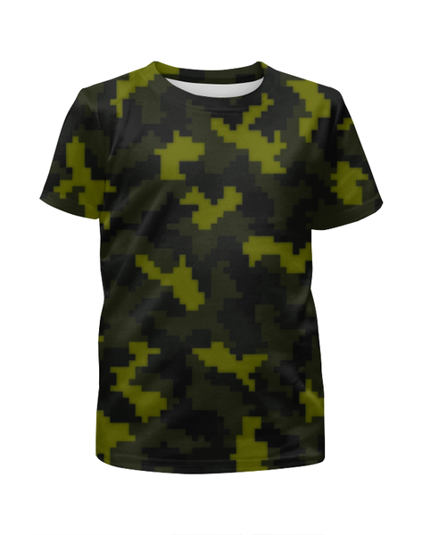 Заказать детскую футболку в Москве. Футболка с полной запечаткой для девочек camouflage color от THE_NISE  - готовые дизайны и нанесение принтов.