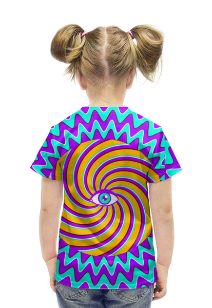 Заказать детскую футболку в Москве. Футболка с полной запечаткой для девочек HYPNO EYE от Jimmy Flash - готовые дизайны и нанесение принтов.