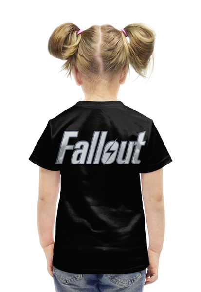 Заказать детскую футболку в Москве. Футболка с полной запечаткой для девочек Fallout  от Leichenwagen - готовые дизайны и нанесение принтов.
