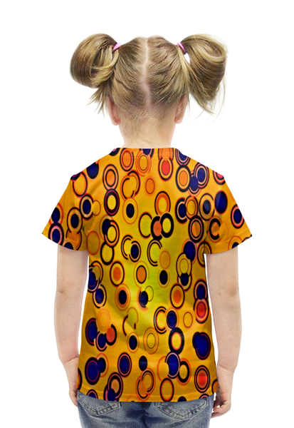 Заказать детскую футболку в Москве. Футболка с полной запечаткой для девочек Шары цветные от THE_NISE  - готовые дизайны и нанесение принтов.