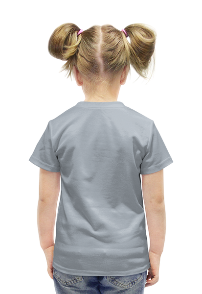 Заказать детскую футболку в Москве. Футболка с полной запечаткой для девочек Серые горы от THE_NISE  - готовые дизайны и нанесение принтов.