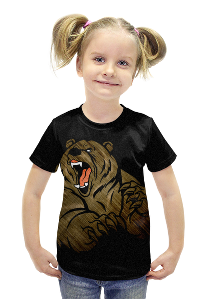Заказать детскую футболку в Москве. Футболка с полной запечаткой для девочек РУССКИЕ от Алексс Неро - готовые дизайны и нанесение принтов.