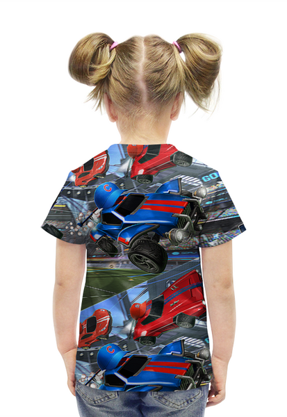Заказать детскую футболку в Москве. Футболка с полной запечаткой для девочек ROCET LEAGUE от robus - готовые дизайны и нанесение принтов.