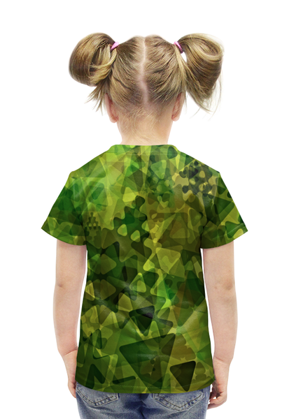 Заказать детскую футболку в Москве. Футболка с полной запечаткой для девочек Геометрия от THE_NISE  - готовые дизайны и нанесение принтов.