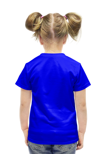 Заказать детскую футболку в Москве. Футболка с полной запечаткой для девочек Кит и краски от THE_NISE  - готовые дизайны и нанесение принтов.