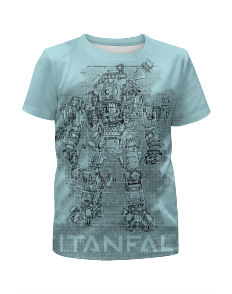 Заказать детскую футболку в Москве. Футболка с полной запечаткой для девочек TITANFALL от BJ Shop - готовые дизайны и нанесение принтов.