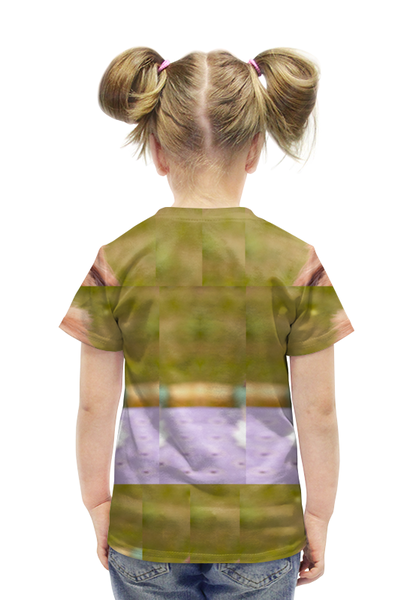 Заказать детскую футболку в Москве. Футболка с полной запечаткой для девочек Sunny mood от Miracles - готовые дизайны и нанесение принтов.