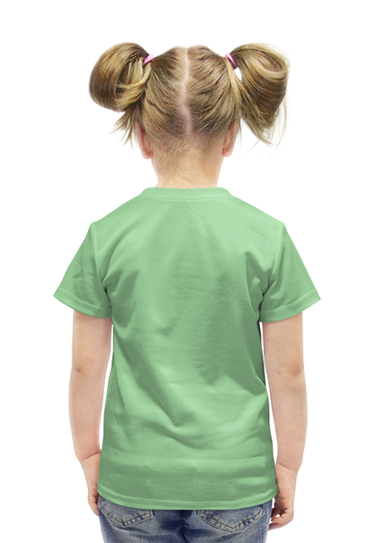 Заказать детскую футболку в Москве. Футболка с полной запечаткой для девочек Love  от ПРИНТЫ ПЕЧАТЬ  - готовые дизайны и нанесение принтов.