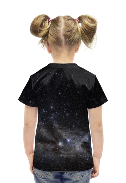 Заказать детскую футболку в Москве. Футболка с полной запечаткой для девочек Космос Space  от ksnkch - готовые дизайны и нанесение принтов.