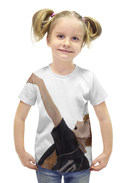 Заказать детскую футболку в Москве. Футболка с полной запечаткой для девочек Haikyuu!!  от zegers_12_13_12 - готовые дизайны и нанесение принтов.