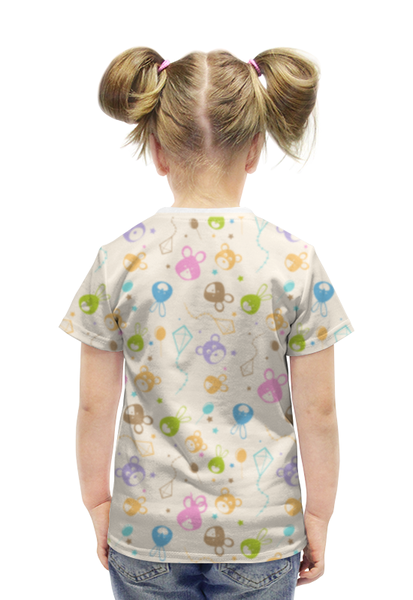 Заказать детскую футболку в Москве. Футболка с полной запечаткой для девочек Ушастики от megashmot - готовые дизайны и нанесение принтов.