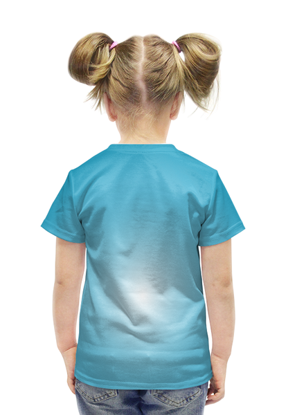 Заказать детскую футболку в Москве. Футболка с полной запечаткой для девочек Иисус Христос от god - готовые дизайны и нанесение принтов.