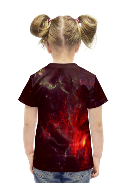 Заказать детскую футболку в Москве. Футболка с полной запечаткой для девочек Atlantis Nebula от THE_NISE  - готовые дизайны и нанесение принтов.