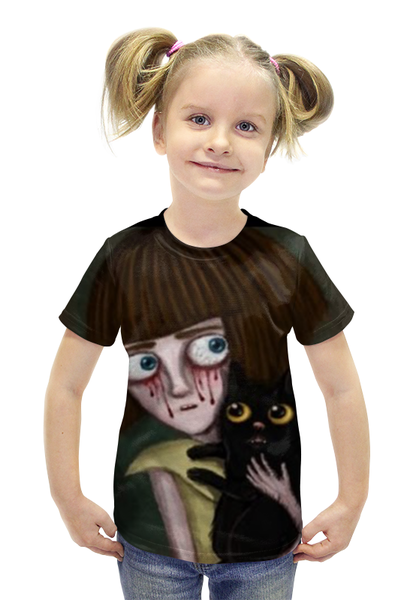 Заказать детскую футболку в Москве. Футболка с полной запечаткой для девочек Френ Боу от Maggi Rich - готовые дизайны и нанесение принтов.