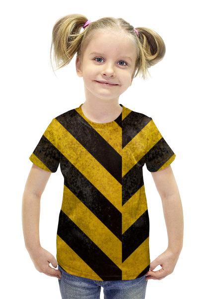 Заказать детскую футболку в Москве. Футболка с полной запечаткой для девочек Полосы 3 от Виктор Гришин - готовые дизайны и нанесение принтов.