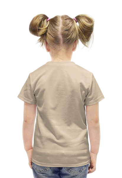 Заказать детскую футболку в Москве. Футболка с полной запечаткой для девочек Щенок от THE_NISE  - готовые дизайны и нанесение принтов.