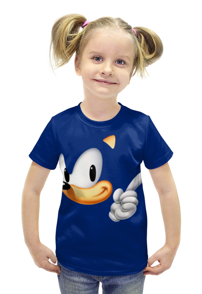 Заказать детскую футболку в Москве. Футболка с полной запечаткой для девочек Sonic от ПРИНТЫ ПЕЧАТЬ  - готовые дизайны и нанесение принтов.