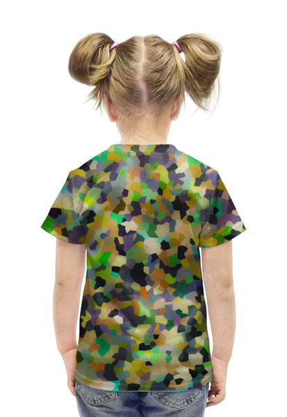 Заказать детскую футболку в Москве. Футболка с полной запечаткой для девочек Кристаллики forever от mistral3000@mail.ru - готовые дизайны и нанесение принтов.