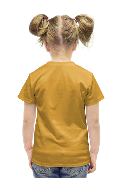 Заказать детскую футболку в Москве. Футболка с полной запечаткой для девочек Ленивец турист от Leichenwagen - готовые дизайны и нанесение принтов.