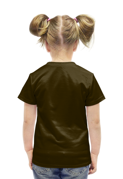 Заказать детскую футболку в Москве. Футболка с полной запечаткой для девочек LIFE.  от ПРИНТЫ ПЕЧАТЬ  - готовые дизайны и нанесение принтов.