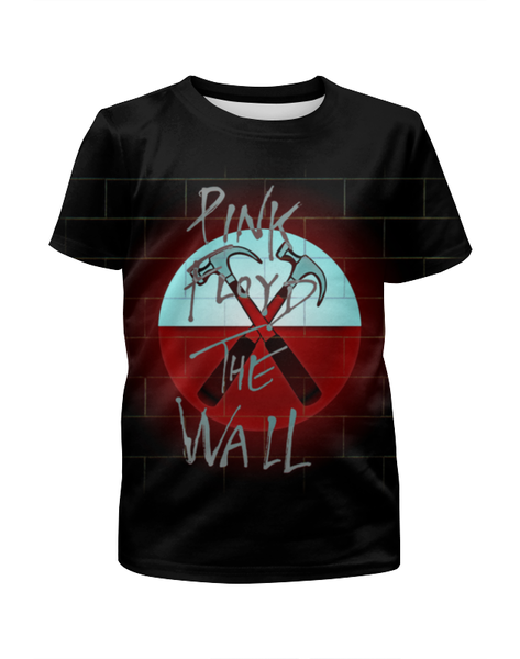Заказать детскую футболку в Москве. Футболка с полной запечаткой для девочек Pink Floyd The Wall от Leichenwagen - готовые дизайны и нанесение принтов.