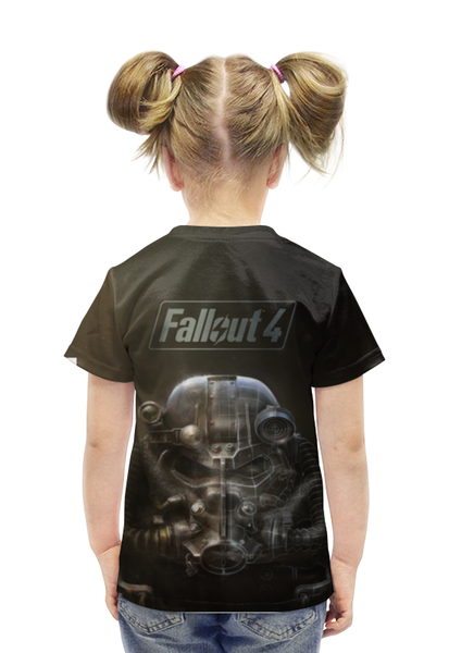 Заказать детскую футболку в Москве. Футболка с полной запечаткой для девочек Fallout 4 от madw - готовые дизайны и нанесение принтов.