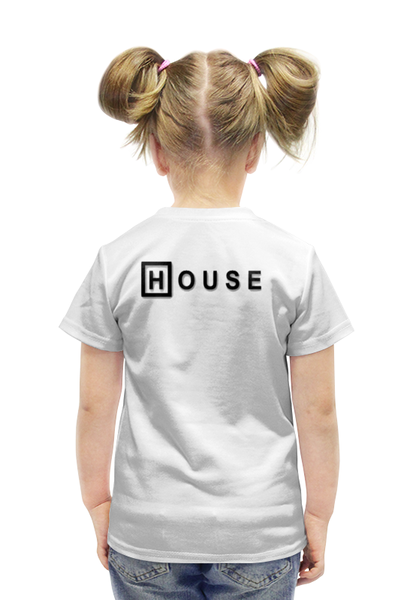 Заказать детскую футболку в Москве. Футболка с полной запечаткой для девочек Доктор Хаус от scrat29@yandex.ru - готовые дизайны и нанесение принтов.
