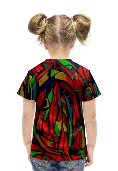 Заказать детскую футболку в Москве. Футболка с полной запечаткой для девочек Картина от THE_NISE  - готовые дизайны и нанесение принтов.