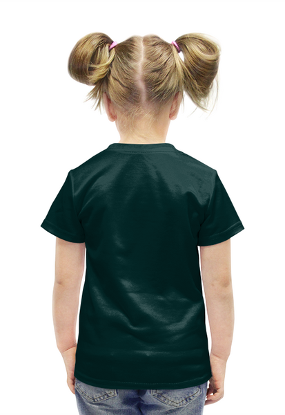 Заказать детскую футболку в Москве. Футболка с полной запечаткой для девочек Малиновка на ветке яблони от ELENA ZHARINOVA - готовые дизайны и нанесение принтов.