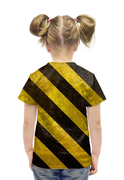 Заказать детскую футболку в Москве. Футболка с полной запечаткой для девочек Полосы от Виктор Гришин - готовые дизайны и нанесение принтов.