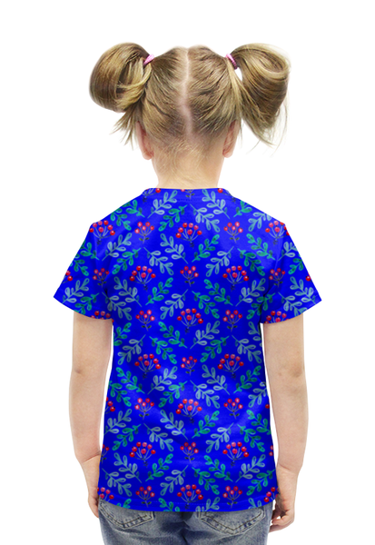 Заказать детскую футболку в Москве. Футболка с полной запечаткой для девочек барбарис от THE_NISE  - готовые дизайны и нанесение принтов.