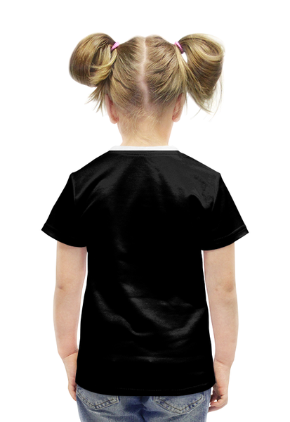 Заказать детскую футболку в Москве. Футболка с полной запечаткой для девочек Космический Диджей от printik - готовые дизайны и нанесение принтов.