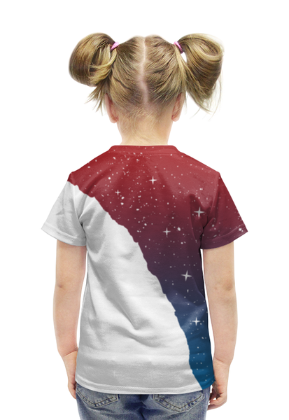 Заказать детскую футболку в Москве. Футболка с полной запечаткой для девочек Звездная гора от ISliM - готовые дизайны и нанесение принтов.