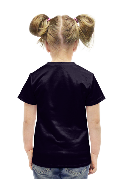Заказать детскую футболку в Москве. Футболка с полной запечаткой для девочек Одиночка от  PRO_DESIGN - готовые дизайны и нанесение принтов.