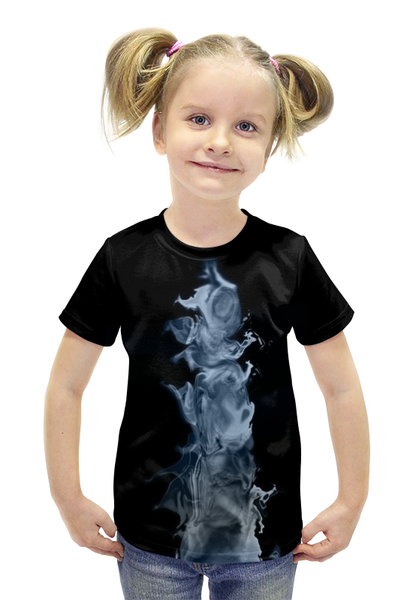 Заказать детскую футболку в Москве. Футболка с полной запечаткой для девочек Невероятный дым от queen  - готовые дизайны и нанесение принтов.