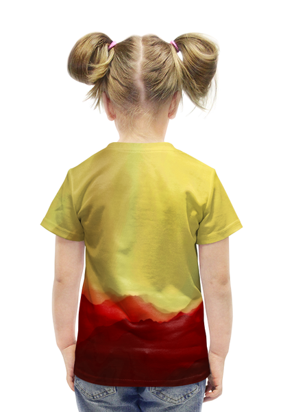 Заказать детскую футболку в Москве. Футболка с полной запечаткой для девочек Необычные краски от THE_NISE  - готовые дизайны и нанесение принтов.