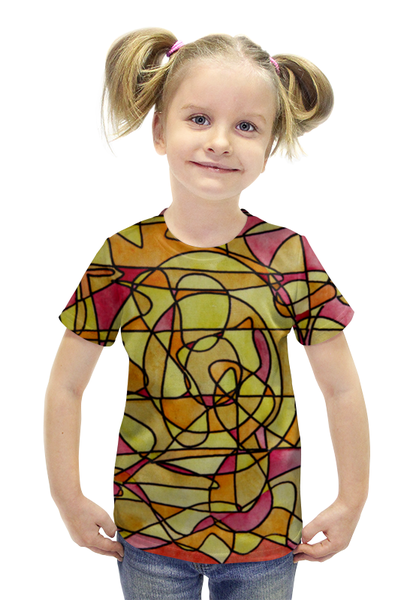 Заказать детскую футболку в Москве. Футболка с полной запечаткой для девочек bdbd--;12 от Vadim Koval - готовые дизайны и нанесение принтов.