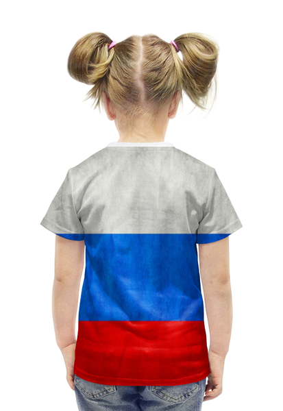 Заказать детскую футболку в Москве. Футболка с полной запечаткой для девочек Keep Calm Matryoshka  от Leichenwagen - готовые дизайны и нанесение принтов.